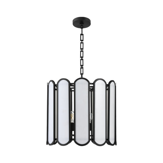 Belleview 4 Light Pendant - Matte Black