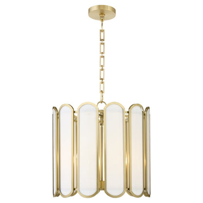 Belleview 4 Light Pendant - Aged Brass