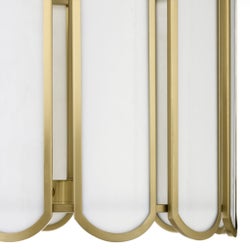 Belleview 4 Light Pendant - Aged Brass