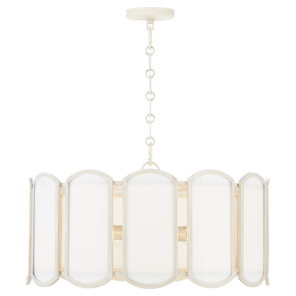 Belleview 5 Light Pendant - Washed Oak