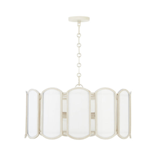 Belleview 5 Light Pendant - Washed Oak