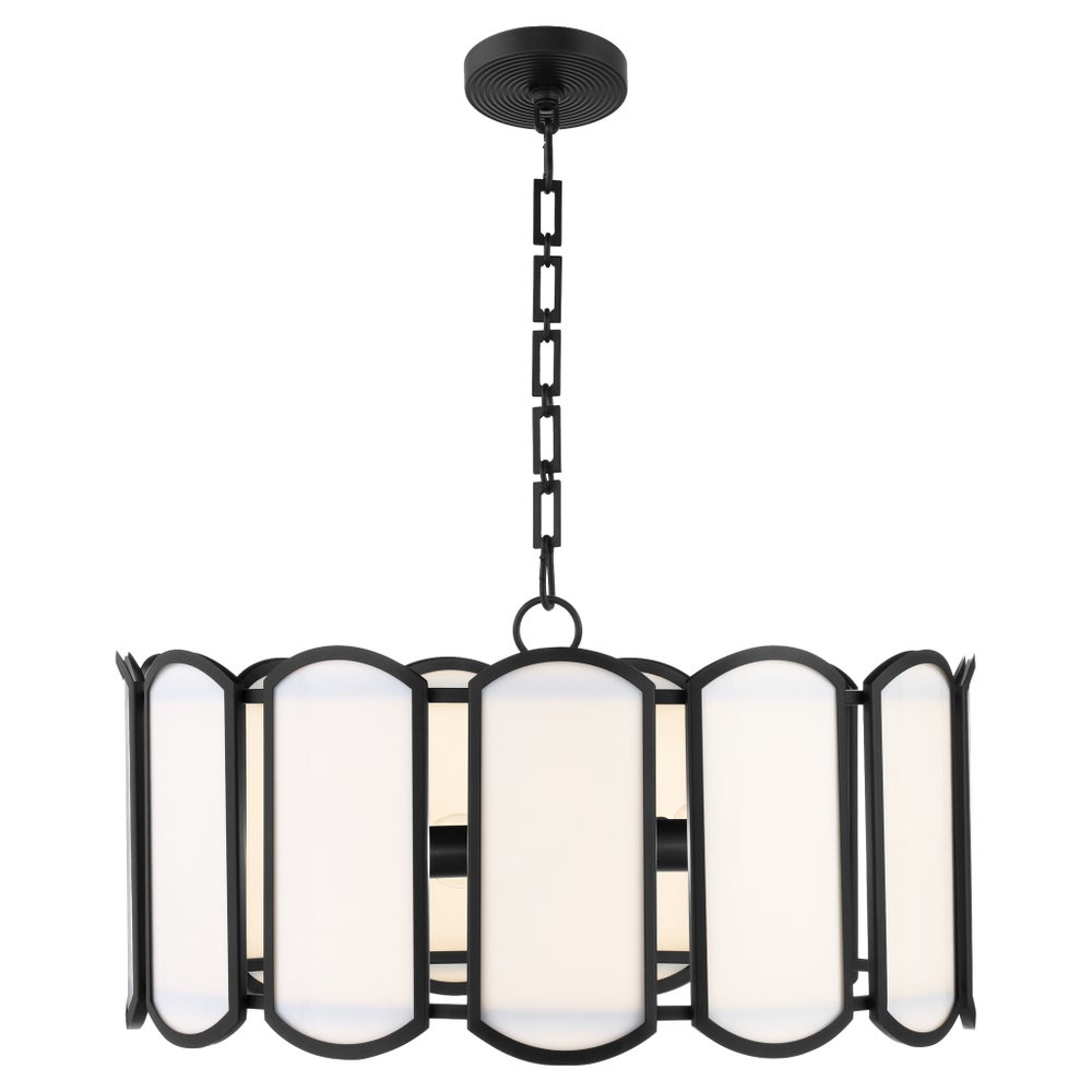 Belleview 5 Light Pendant - Matte Black