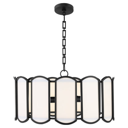 Belleview 5 Light Pendant - Matte Black