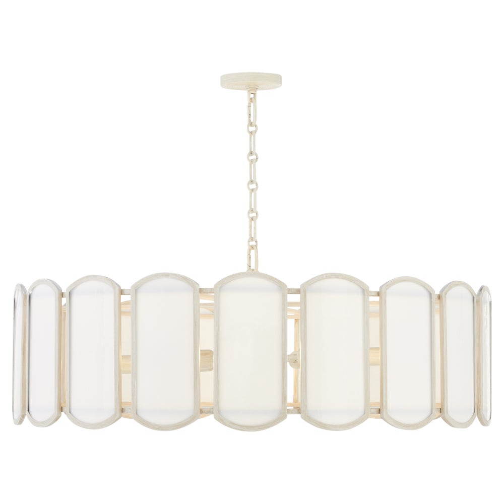 Belleview 8 Light Pendant - Washed Oak