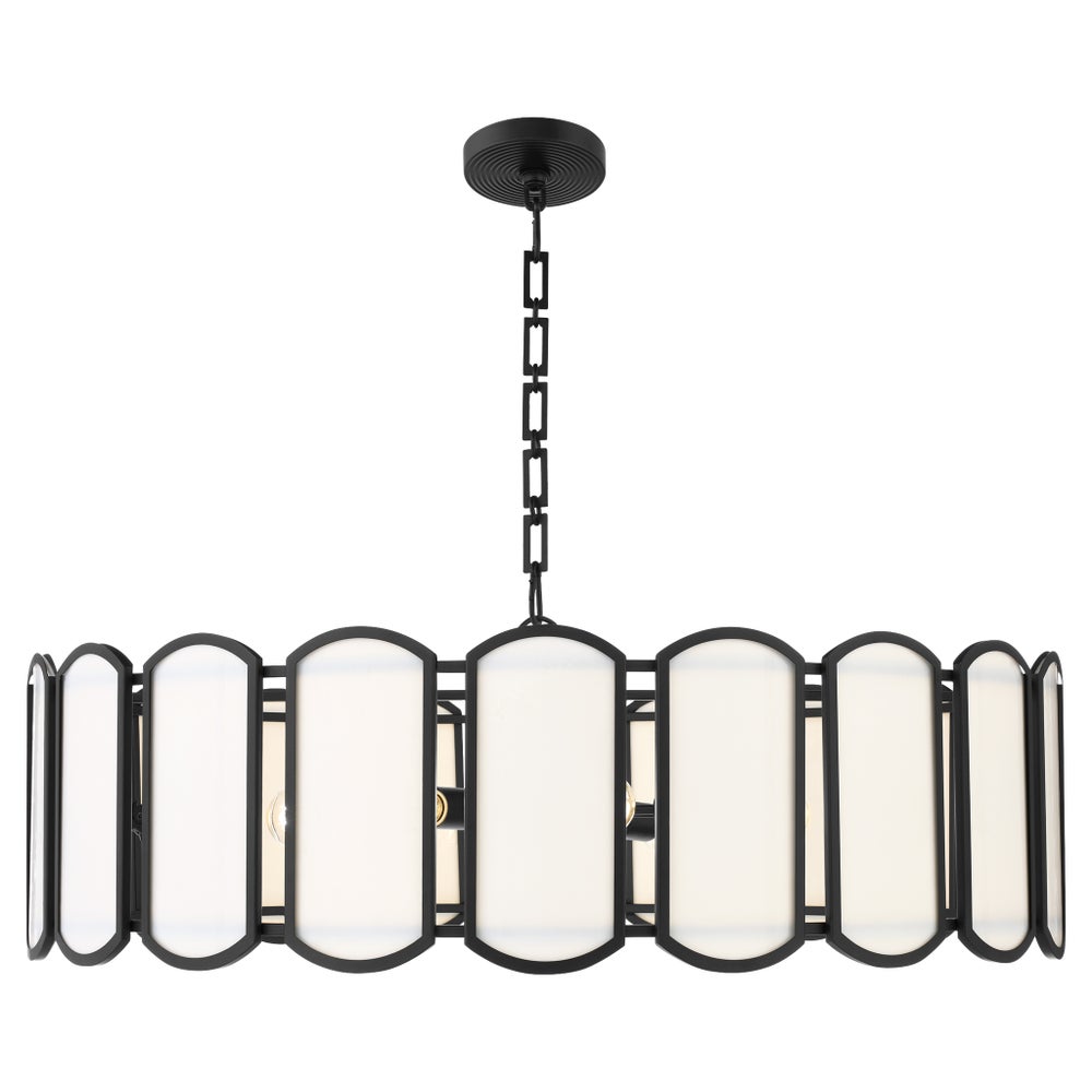 Belleview 8 Light Pendant - Matte Black