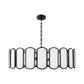 Belleview 8 Light Pendant - Matte Black