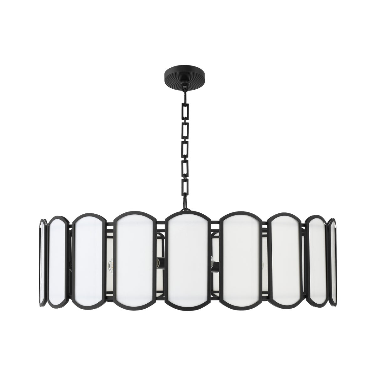 Belleview 8 Light Pendant - Matte Black