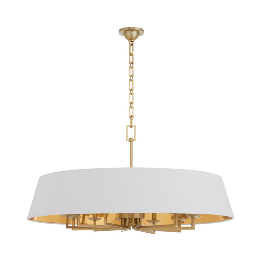KARNES 36" 12-Light Pendant - Aged Brass