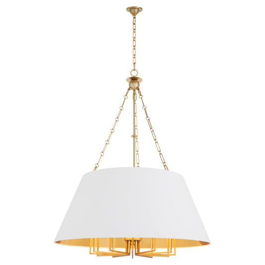 KARNES 42" 12-Light Pendant- Aged Brass