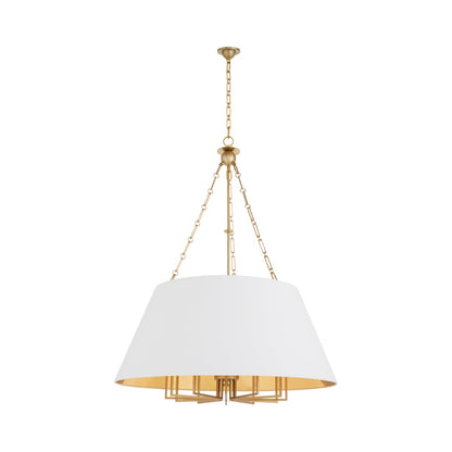 KARNES 42" 12-Light Pendant- Aged Brass