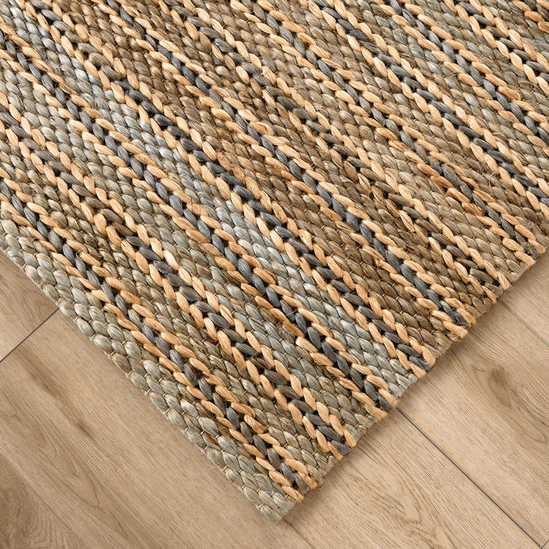 Natural Luxe Green Brown Rug