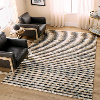 Natural Luxe Blue Ivory Rug