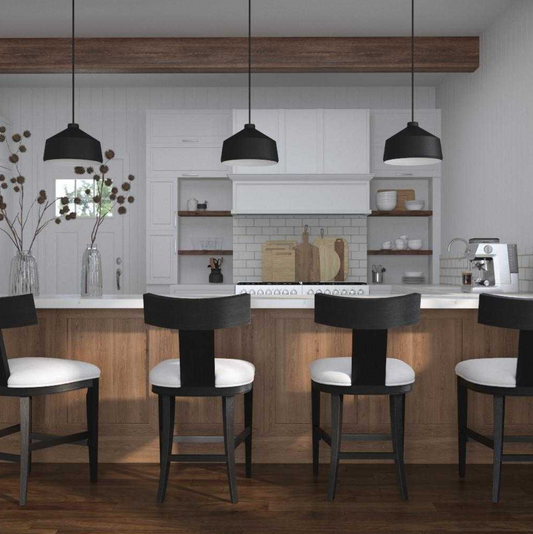 Charcoal Idris Counter Stool
