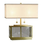 Celeste Clear Gold Pure Crystal Glass Table Lamp