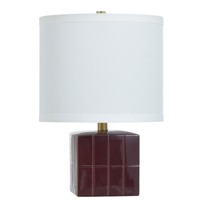 Matilda Burgundy Ceramic Accent Lamp