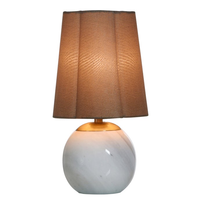 Rosalind Marble and Steel Accent Lamp - Brass