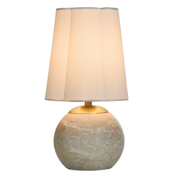 Rosalind Stone and Brass Accent Lamp