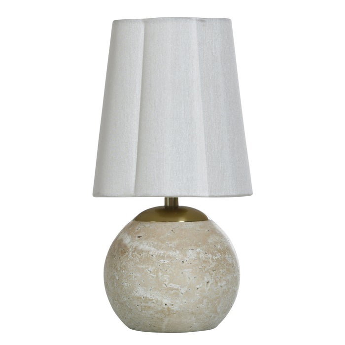 Rosalind Stone and Brass Accent Lamp