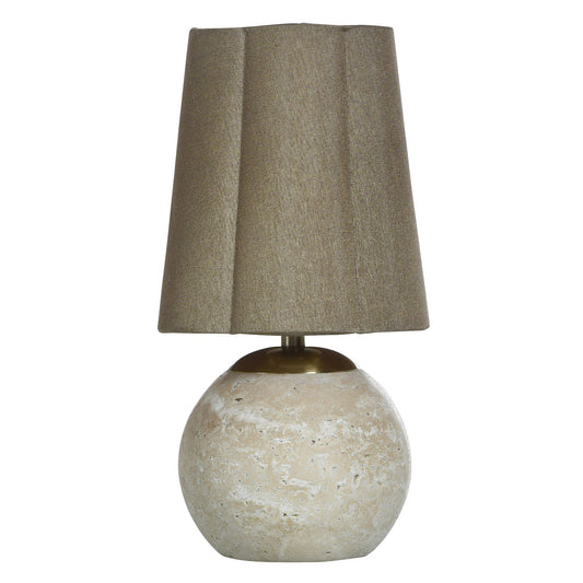 ROSALIND Stone and Brass Accent Lamp II