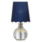 Beatrice Pure Crystal Glass Accent Lamp - Blue