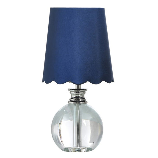 Beatrice Pure Crystal Glass Accent Lamp - Blue