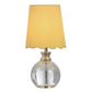 Beatrice Pure Crystal Glass Accent Lamp - Yellow