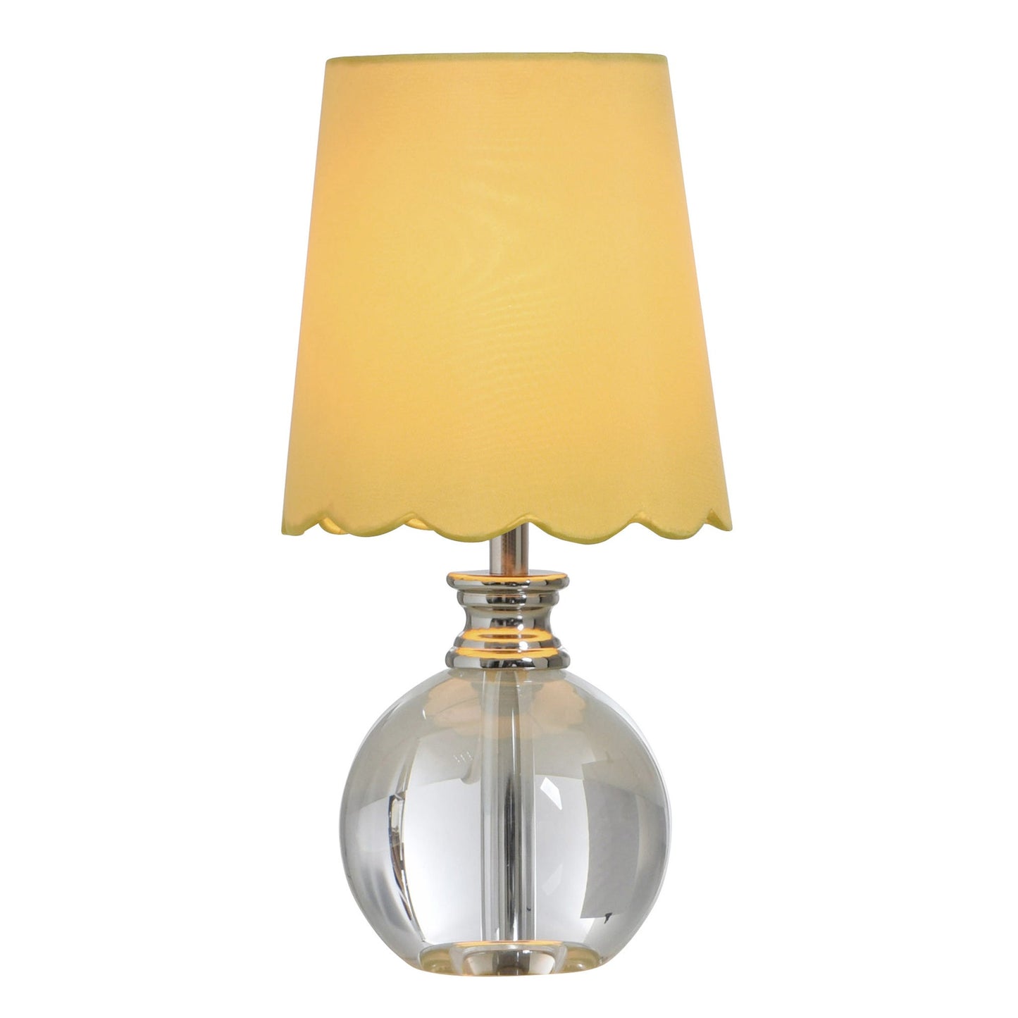 Beatrice Pure Crystal Glass Accent Lamp - Yellow