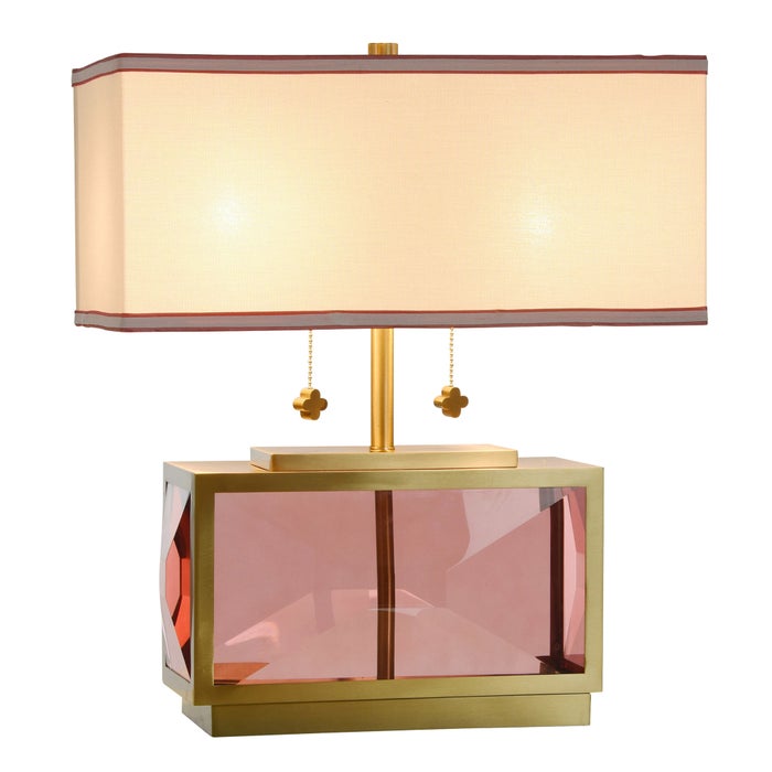 Celeste Blush Gold Pure Crystal Table Lamp