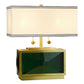 Celeste Green Gold Pure Crystal Table Lamp