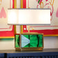 Celeste Green Gold Pure Crystal Table Lamp