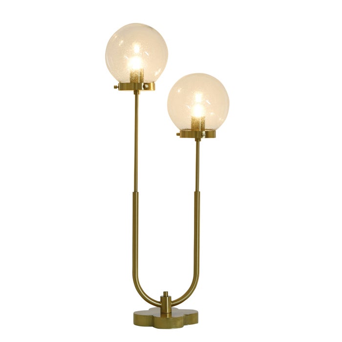 Eloise Steel Table Lamp with Glass Globes