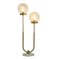 Eloise Steel Table Lamp with Glass Globes - Marble