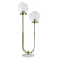 Eloise Steel Table Lamp with Glass Globes - Marble