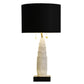 Jasper Selenite and Metal Table Lamp - Tiered