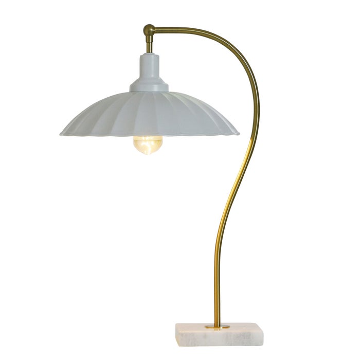 Penelope Brass Table Lamp with Metal Shade