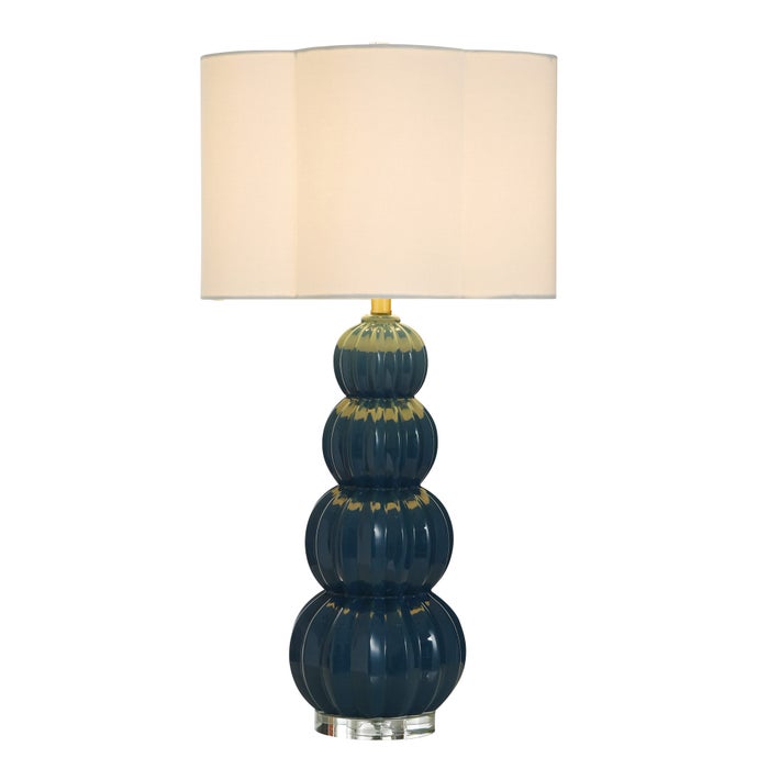 Ophelia Navy Ceramic Table Lamp