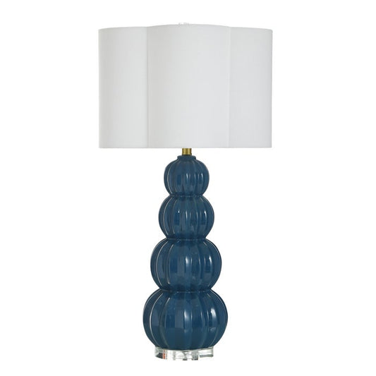 Ophelia Navy Ceramic Table Lamp