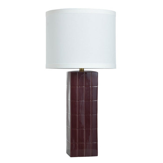 Matilda Burgundy Ceramic Accent Lamp - Large