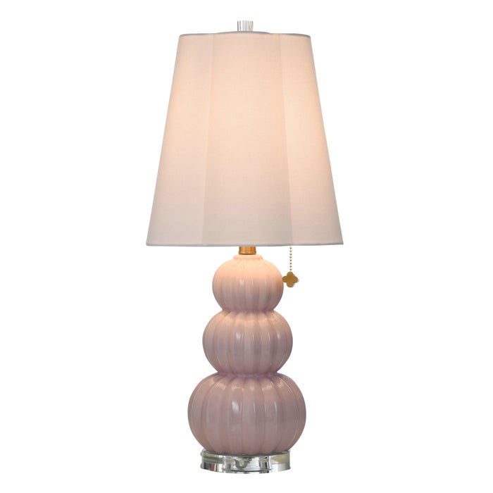 Ophelia Pink Peony Ceramic Table Lamp