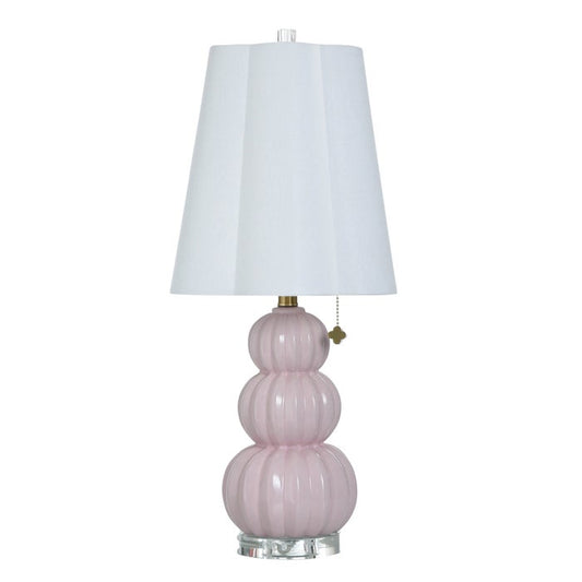 Ophelia Pink Peony Ceramic Table Lamp