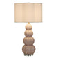 Ophelia Pink Peony Ceramic Table Lamp - Large