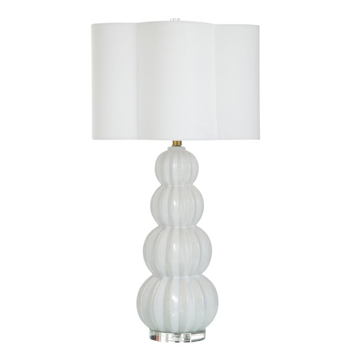 Ophelia High Gloss White Ceramic Table Lamp