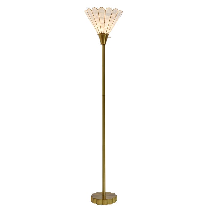 Verity Steel Torchiere Lamp