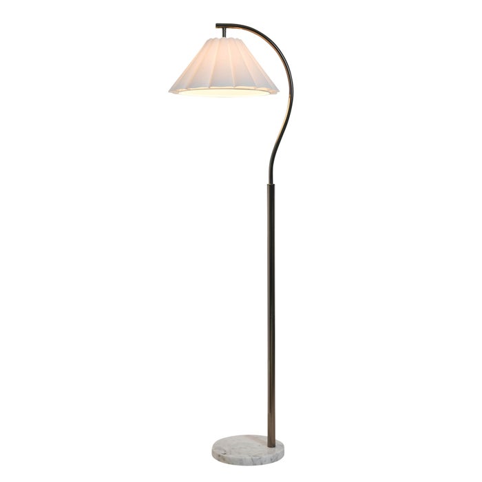 Vivienne Steel Floor Lamp - White