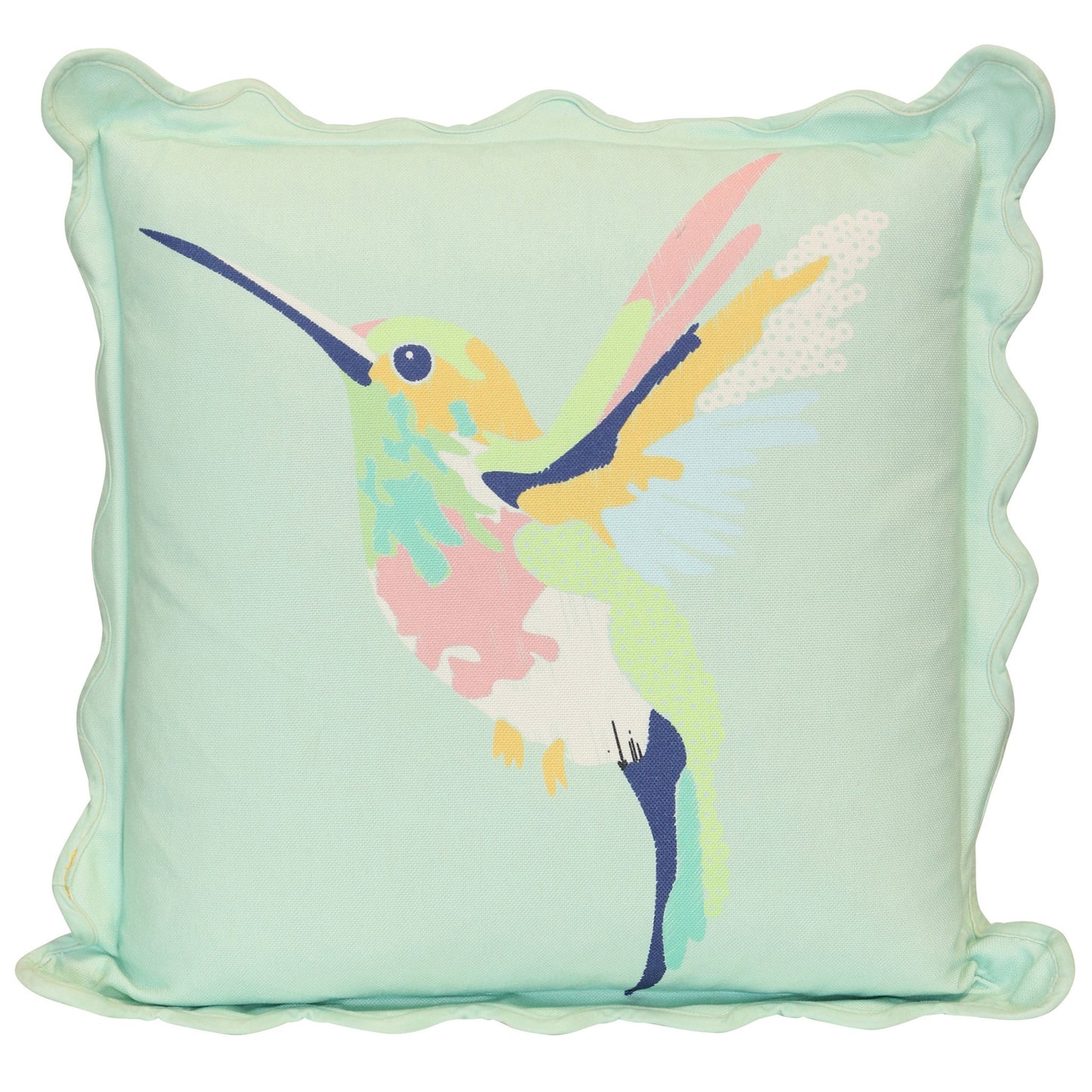Scallop Edged Pillow 360 - DESIGNER PILLOW - Growing Days by Tamara Day