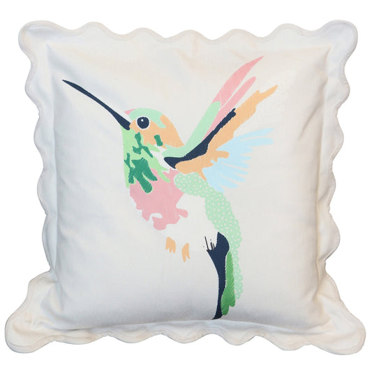 Scallop Edged Pillow 364 - DESIGNER PILLOW - Growing Days by Tamara Day