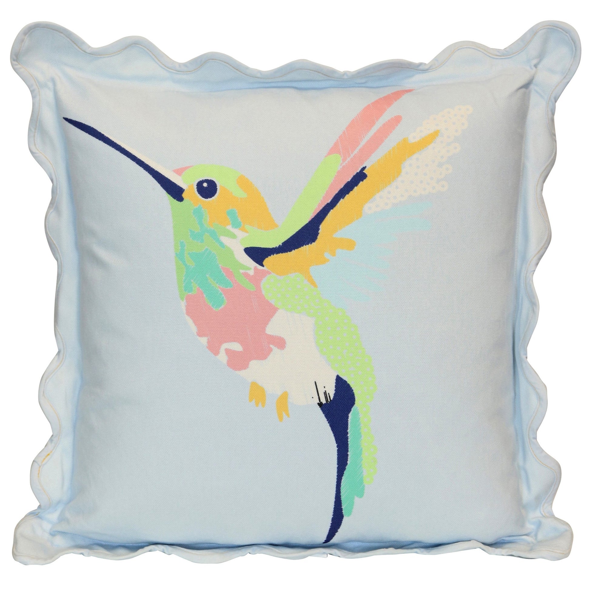 Scallop Edged Pillow 366 - DESIGNER PILLOW - Growing Days by Tamara Day
