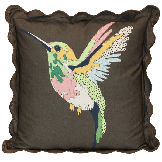 Scallop Edged Pillow 368 - DESIGNER PILLOW - Growing Days by Tamara Day