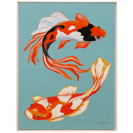 Colorful Koi V Framed Art Print