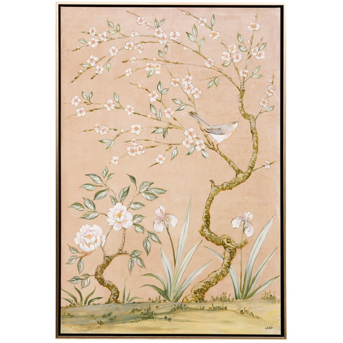 Spring Mural Pink I Framed Art Print